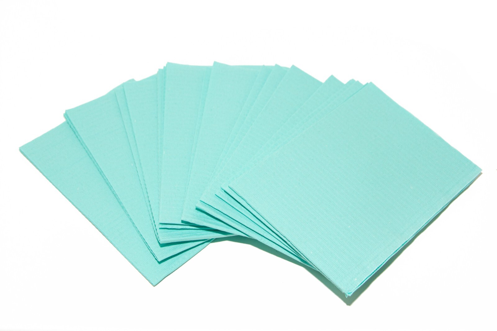 Primo Dental Disposable 3-Ply Bibs/Towels 13×18 Aqua 500/cs Tatoo Salon – USA