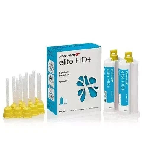 Zhermack Elite Hd+ Light Body Normal Set Cartridge 50ml Base + 50ml Catalyst fs