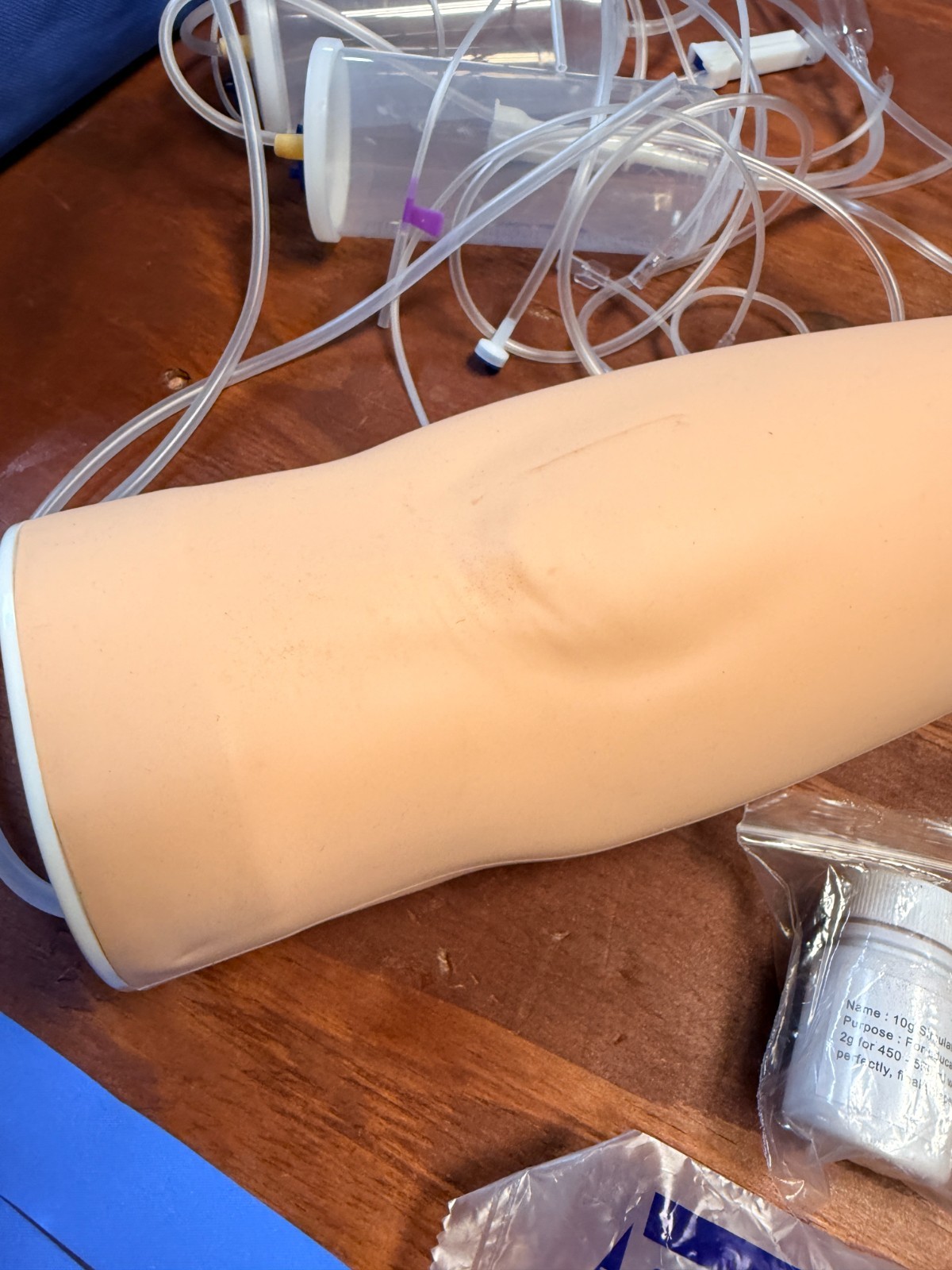Skillssist Phlebotomy IV Practice Arm White, open box *READ*