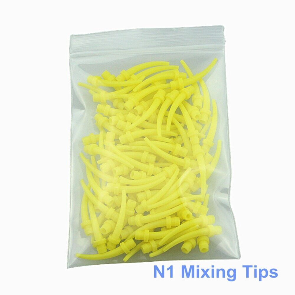 100 Pcs/Bag Dental Intra Oral Disposable Impression Mixing Tips Syringe 4 Size