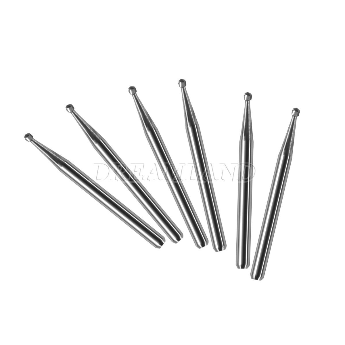 Dental Tungsten Carbide Burs Round Pear FG 557 330 For High Speed Handpiece 19mm