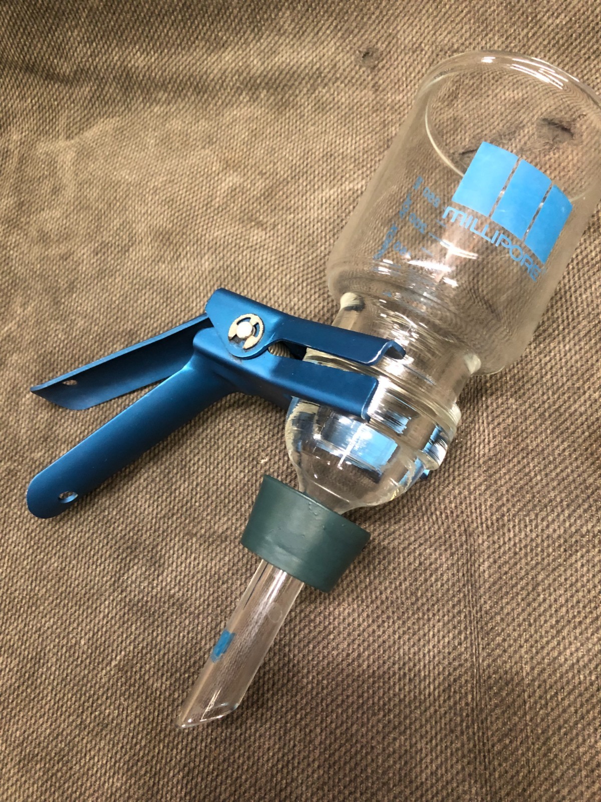 Millipore Glass Filter Funnel 3 Piece Glass Set w/Clamp