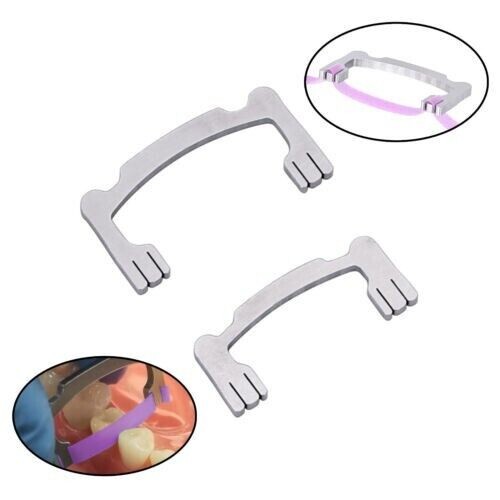 2 Pcs/Box Dental Polishing Strips Holder Resin Sanding Sticks High + Low Tool