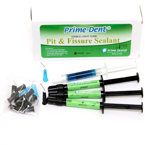 PRIME-DENT PIT AND FISSURE SEALANT 3 SYRINGE KIT – OPAQUE