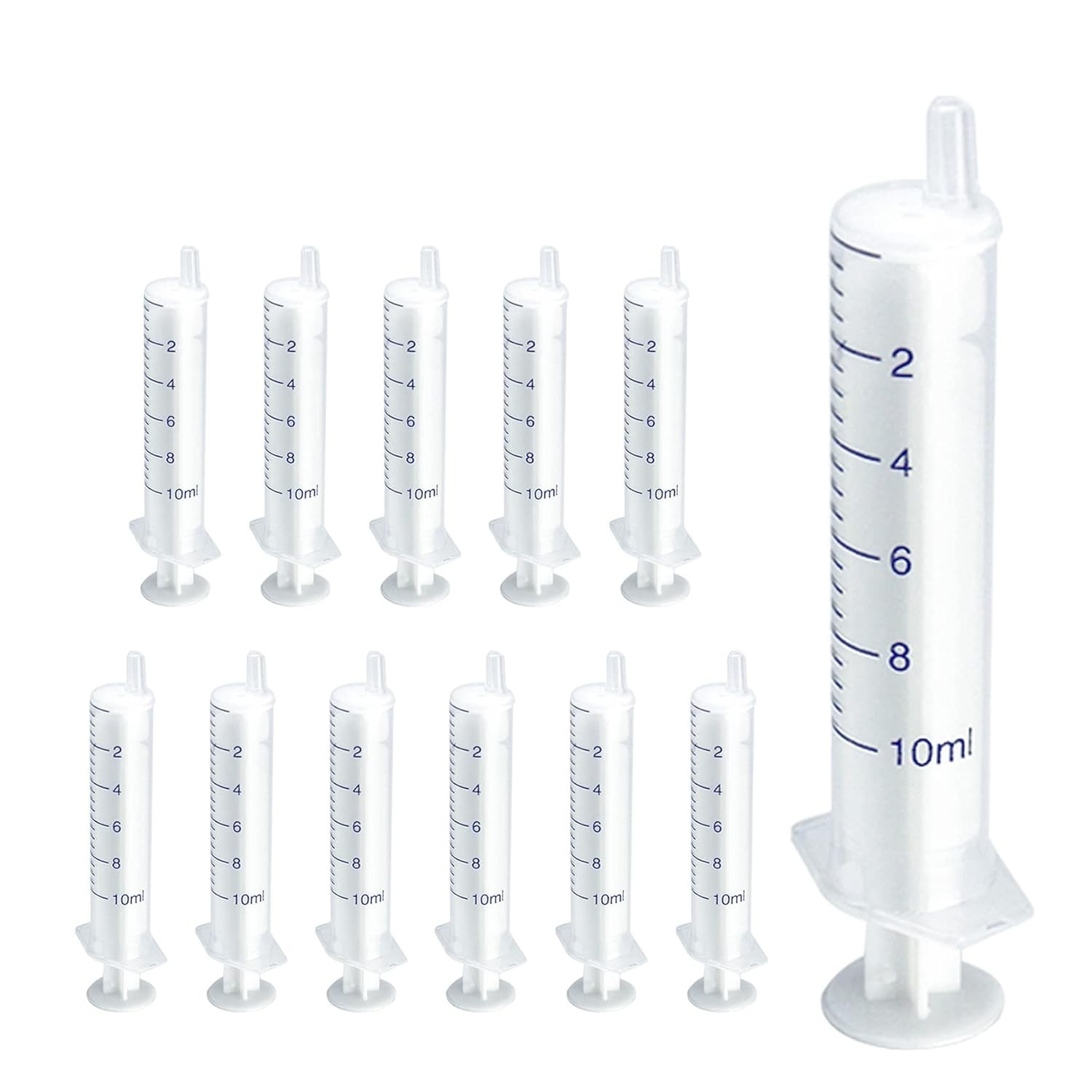 Versatile 12 Pack 10ml Plastic Syringes – Perfect for Crafts & Experiments