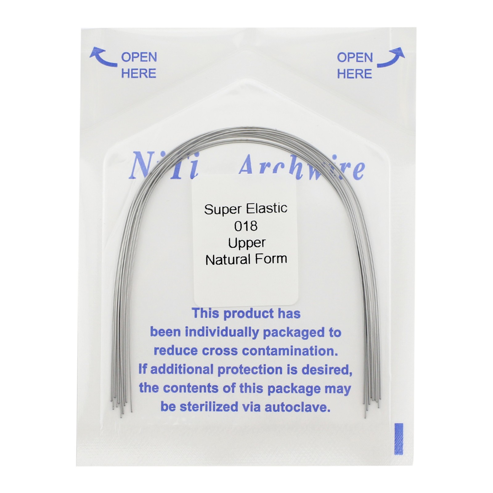 Arcos de Dental Ortodoncia Archwire Super Elastic Wire Natural Form Round 100PC