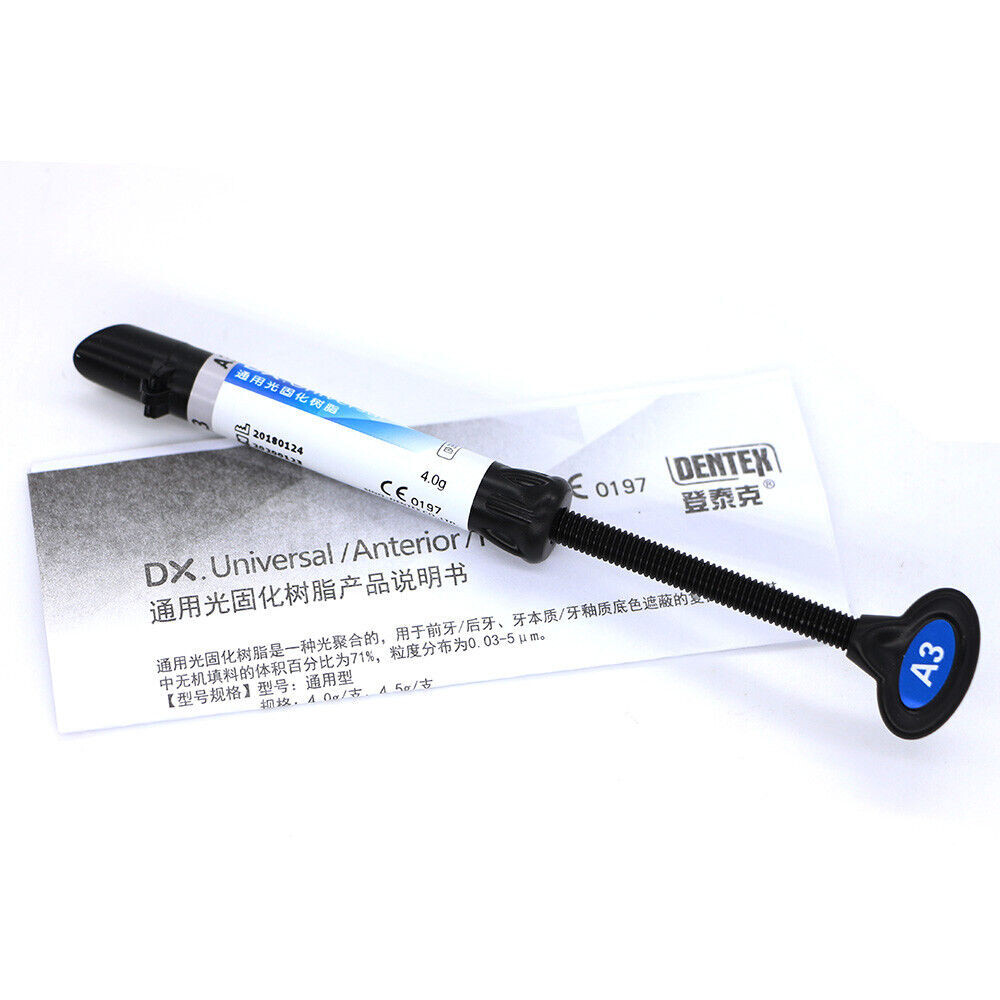 DENTEX Universal Composite Resin – 4g Syringe Light Cure A1 Shade Dental