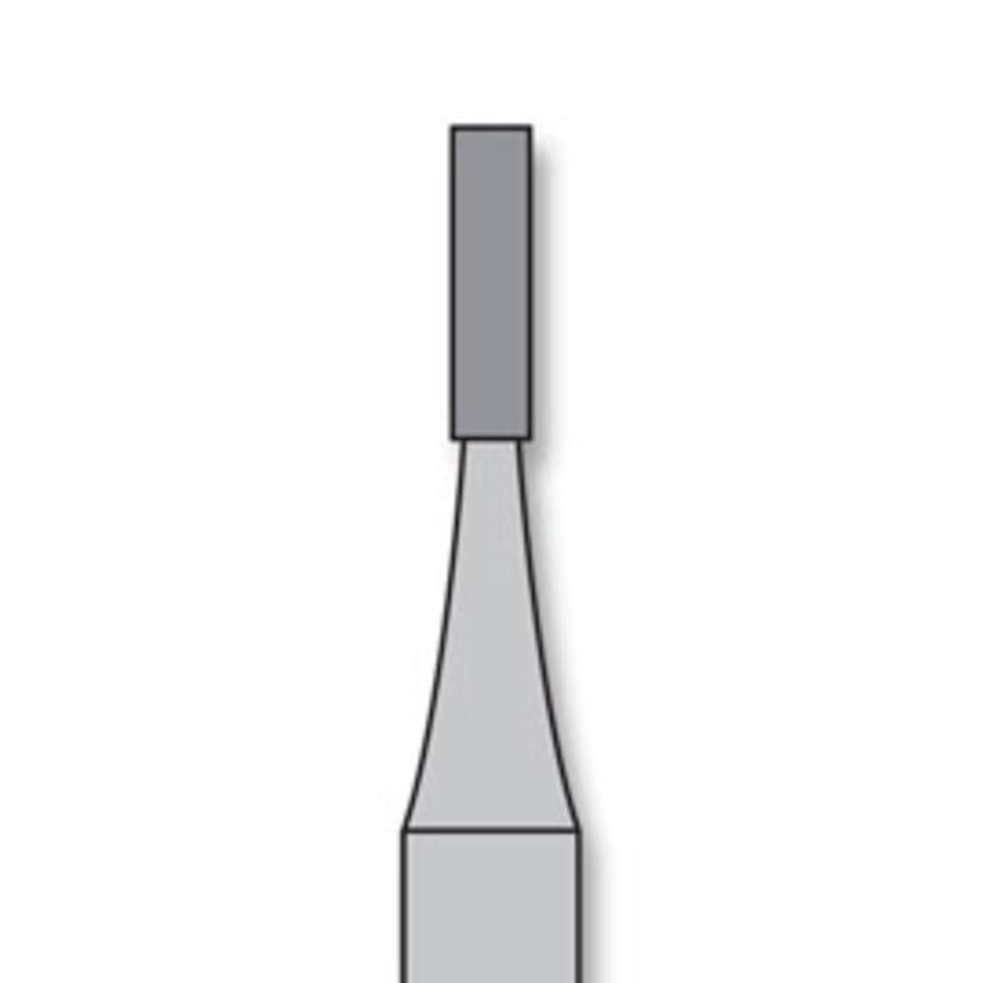 10/Pk Dental Carbide Bur #557 Cross Cut Fissure Oral Surgery 1.0mm Single Piece