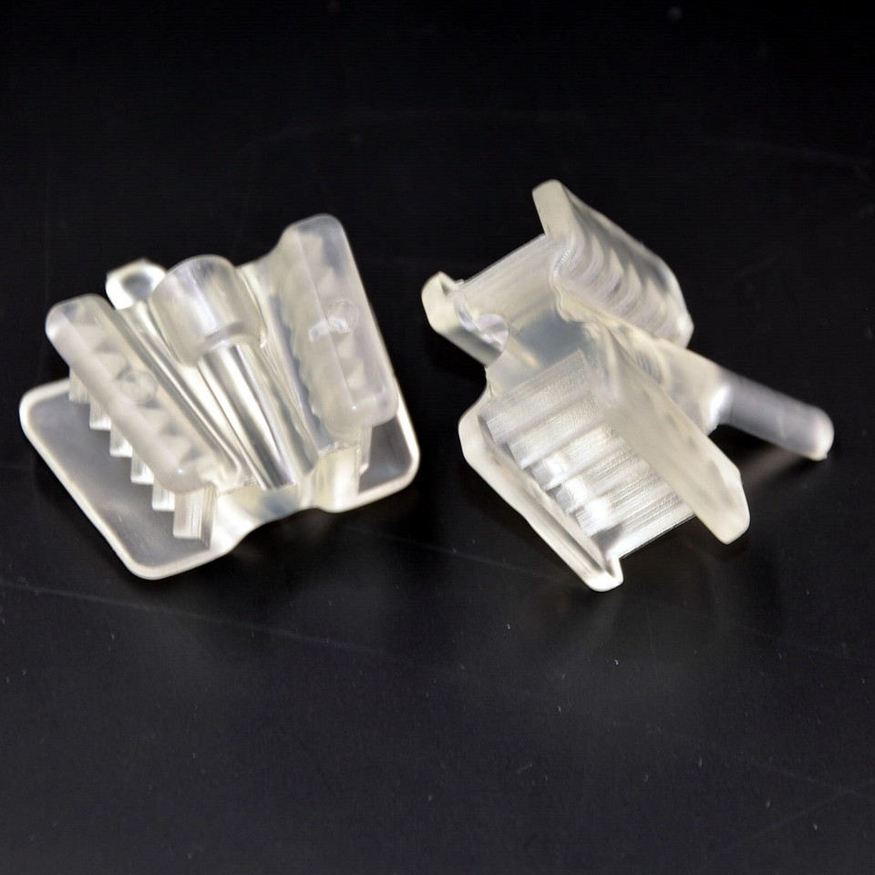 Small Size Dental Saliva Ejector Tips Mouth Prop Support Holding Clear Silicone