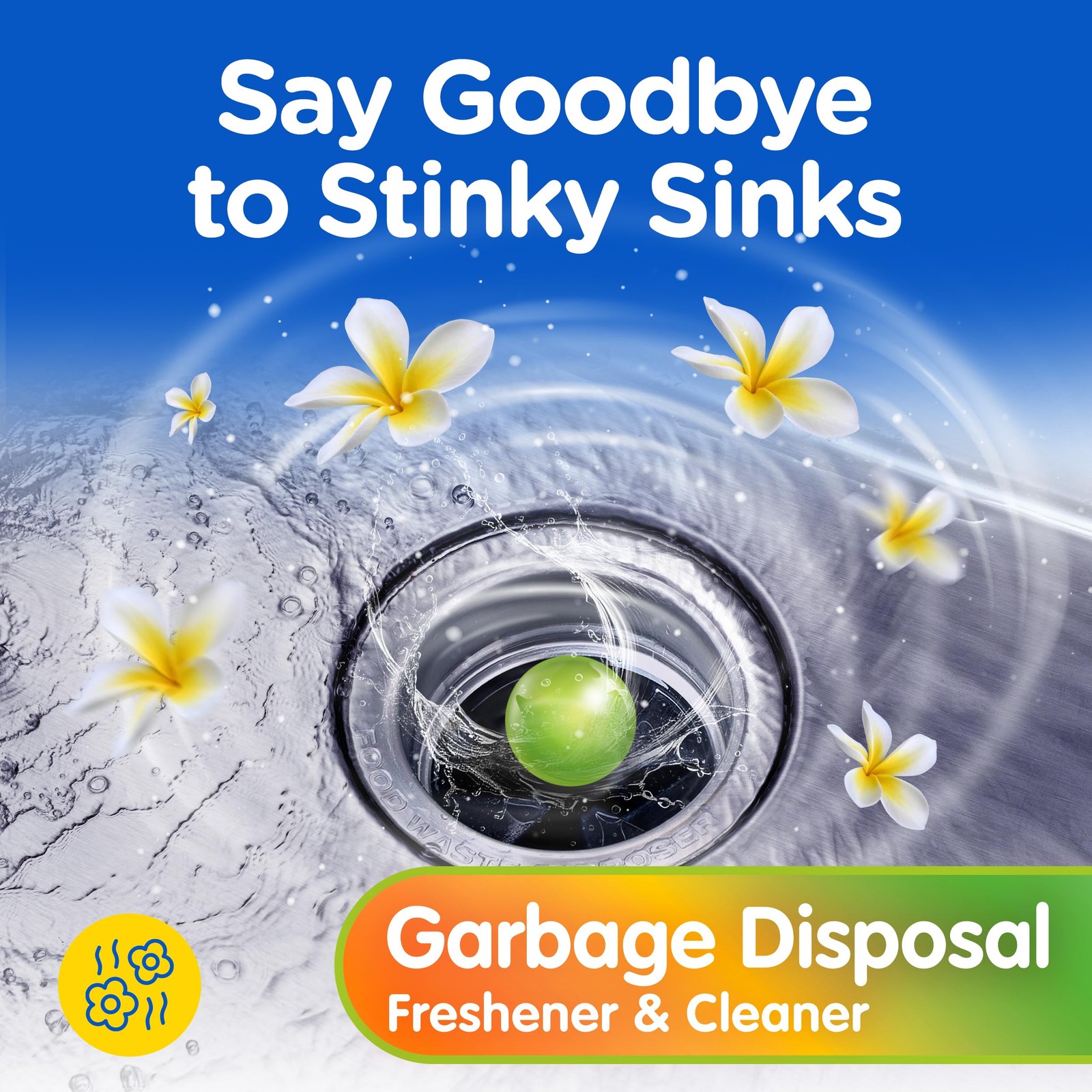 Compac Home Plink Garbage Disposal Cleaner 10 Count (Pack of 6), Multicolor