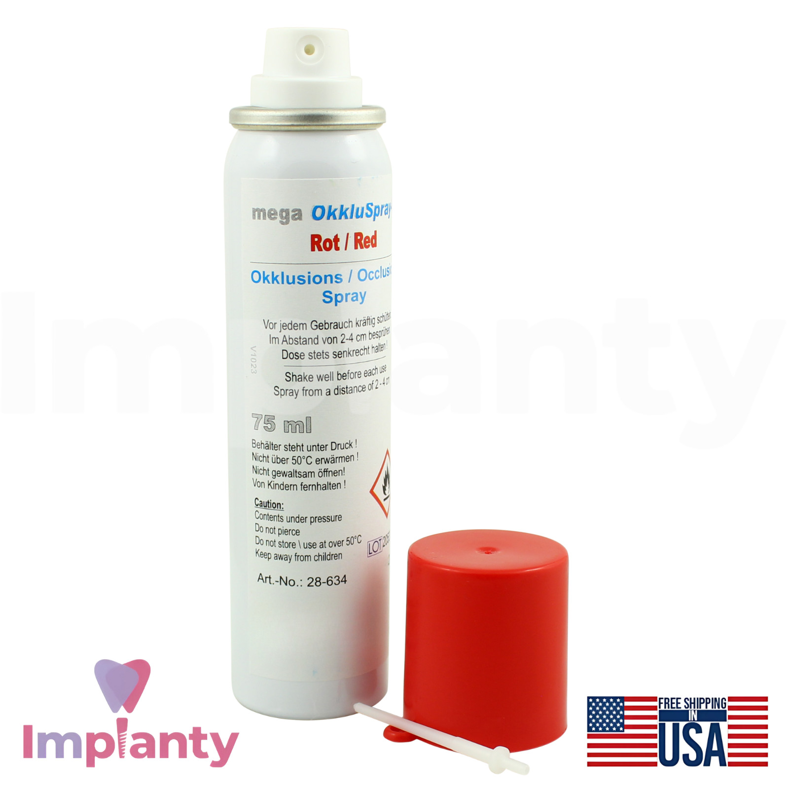 Mega OccIuSprays C 75ml Bite Adjustment Dental Indicator Spray Red/Green