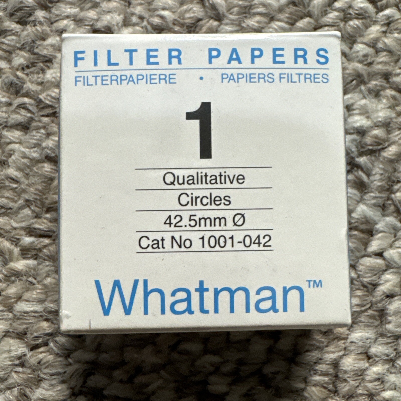 Whatman 1 Qualitative Circles Filter Paper 42.5 mm Diameter 100 Circles 1001-042