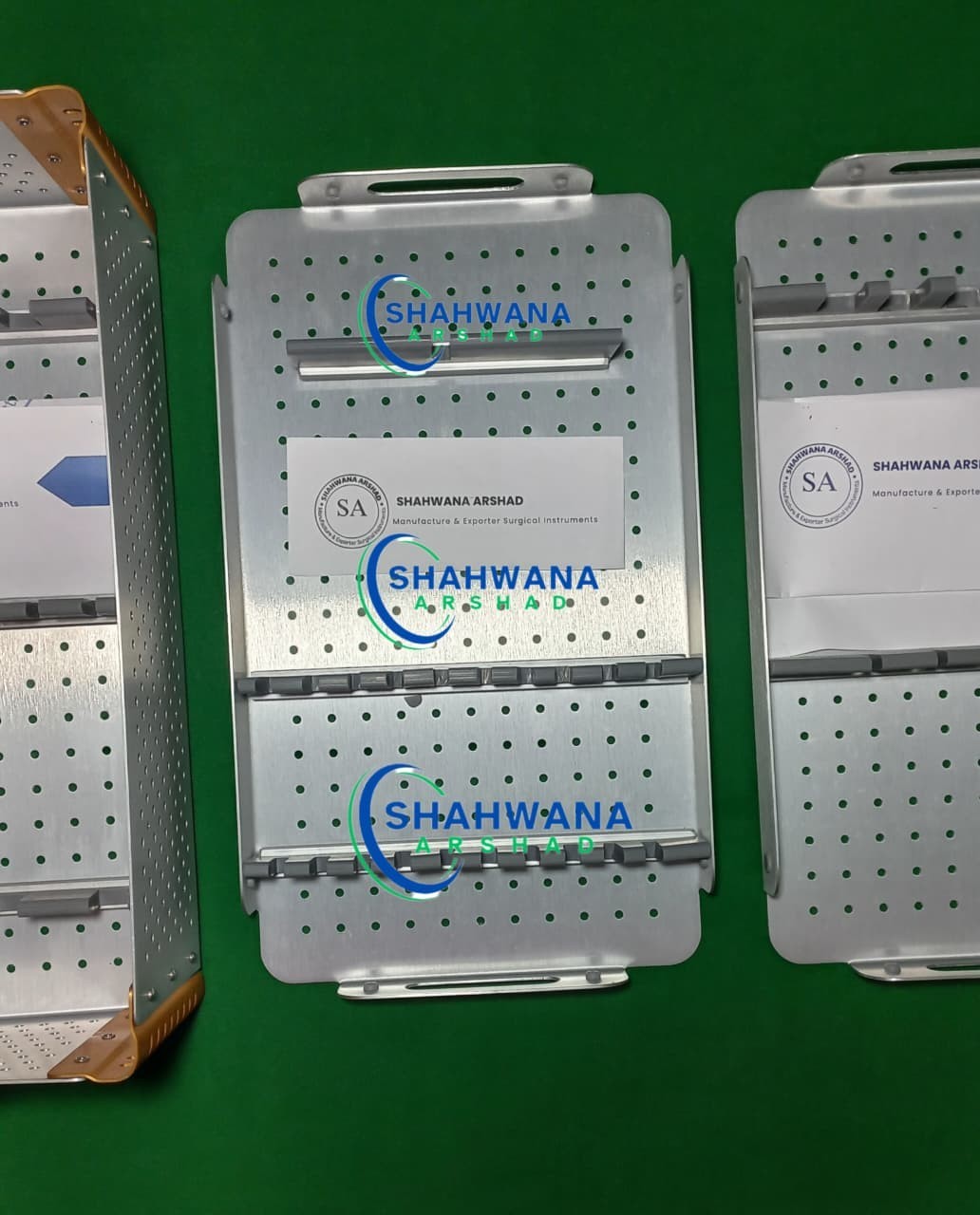 Aluminum sterilization Box With 2 Tray Surgical Instruments Box Orthopedic Box