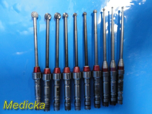 Conmed Linvatec Surgical Osteon Assorted NEURO BURS W/ Bur Rack (1.5-5mm) ~23720