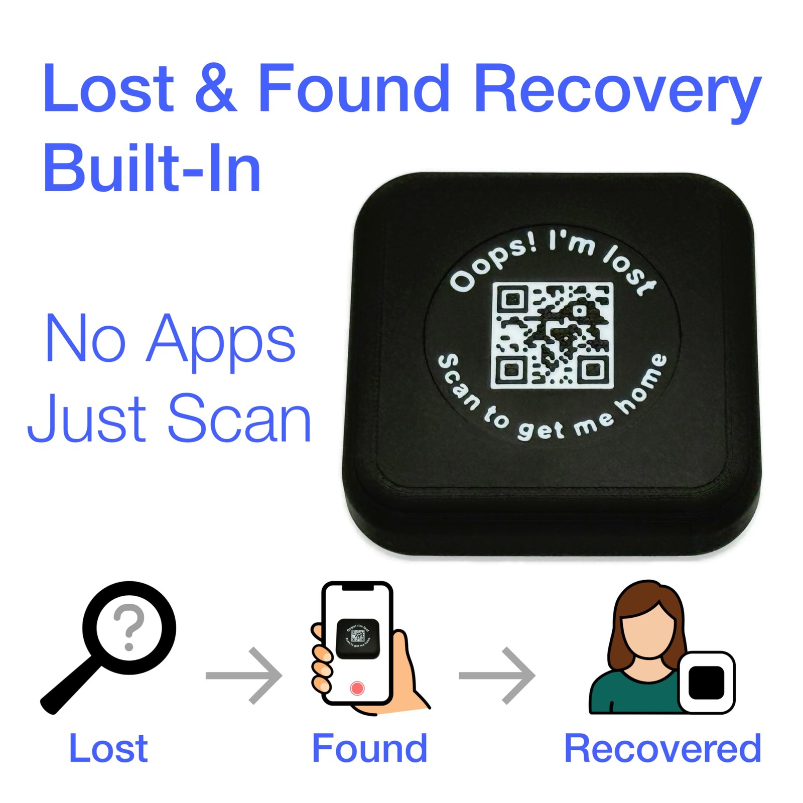 Kasse Invisalign Case by nCase | Modern Aligner & Retainer with QR Blue