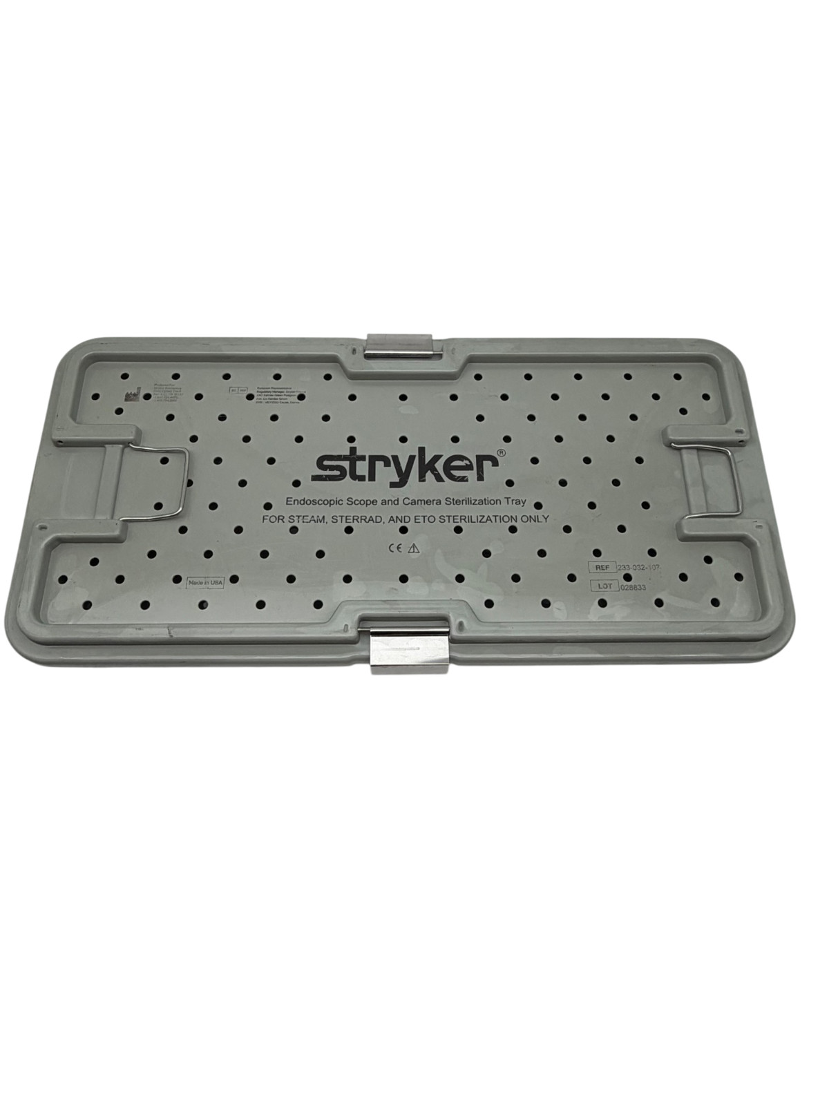 Stryker 233-032-107 Endoscopic Scope and Camera Sterilization Tray