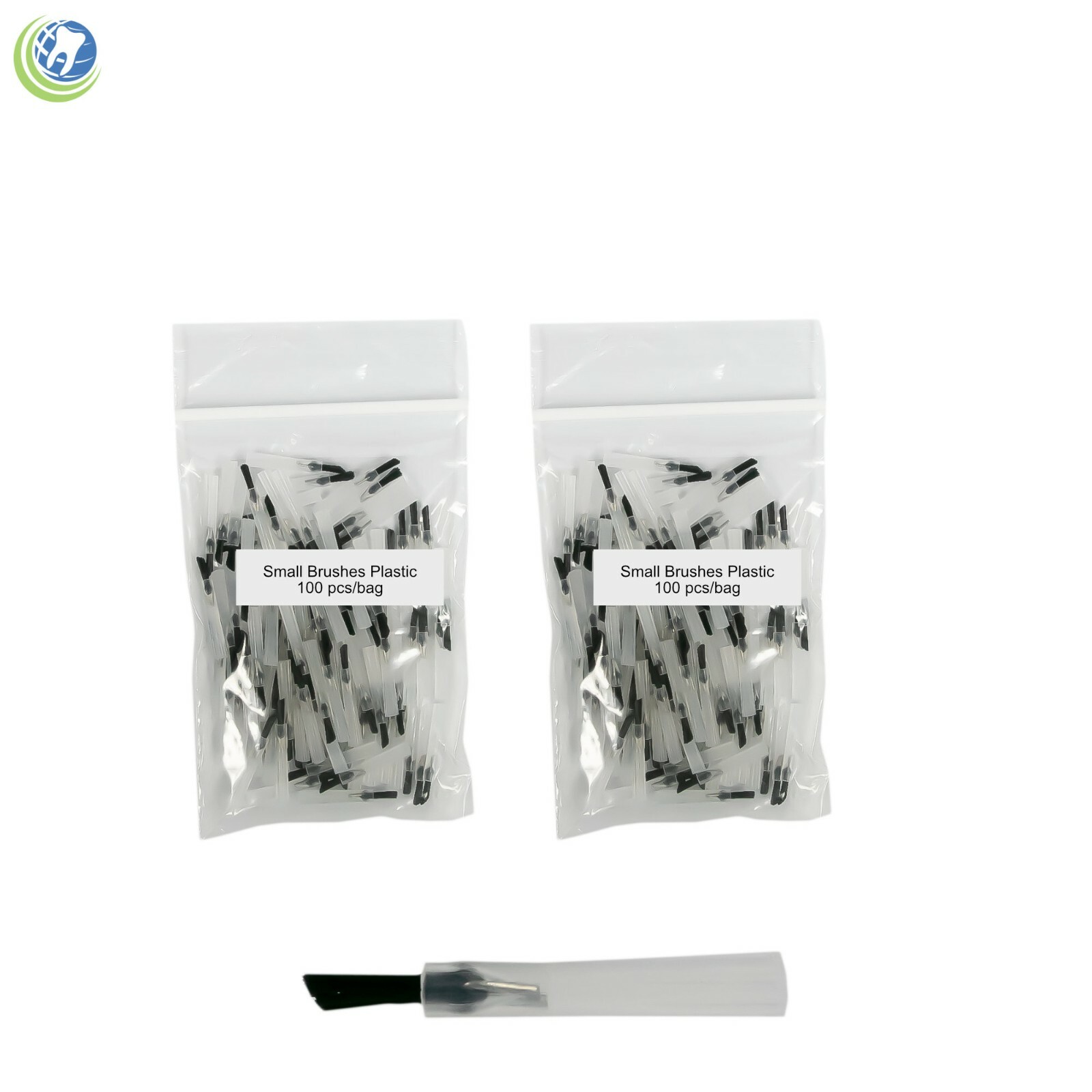 200 Dental Applicator Brush Tips for Composites Bonding Pit & Fissure Sealant