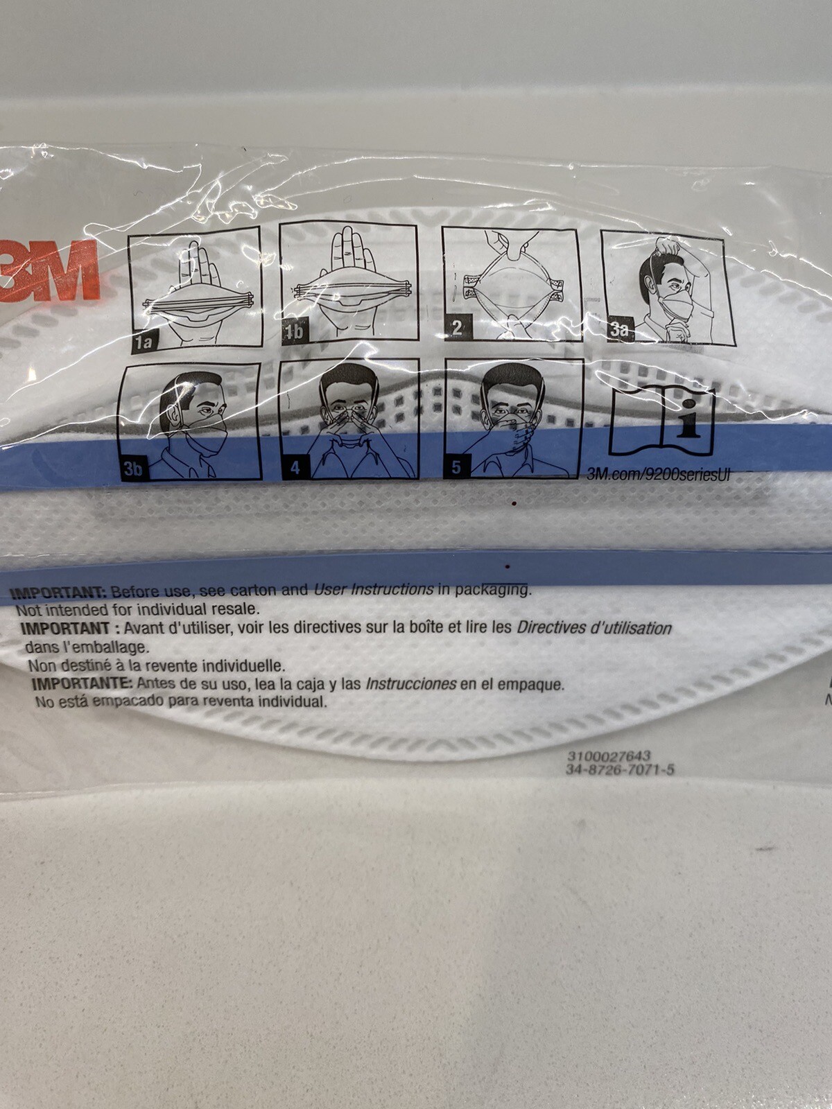N95 NIOSH Particulate Respiratory Protection MASKS USA MADE 3M 9205+ AURA