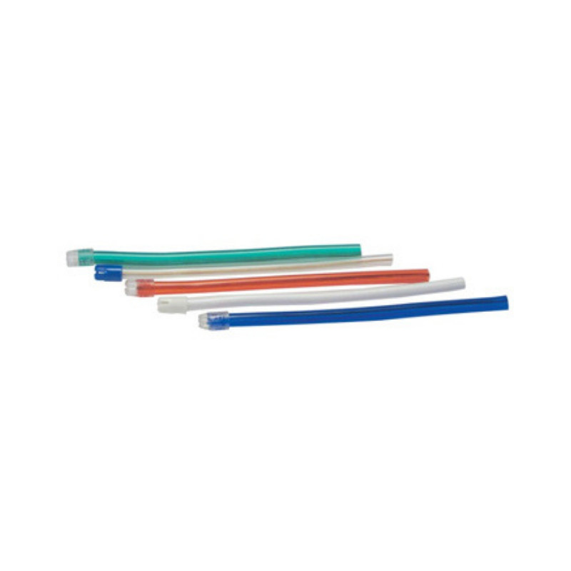 SALIVA EJECTOR ASSORTED COLORS W/ WHITE TIP – 100/BAG – MYDENT
