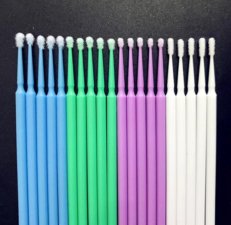 100pcs Dental Microbrush Disposable Micro Applicator Brushes Bendable Brush Tips