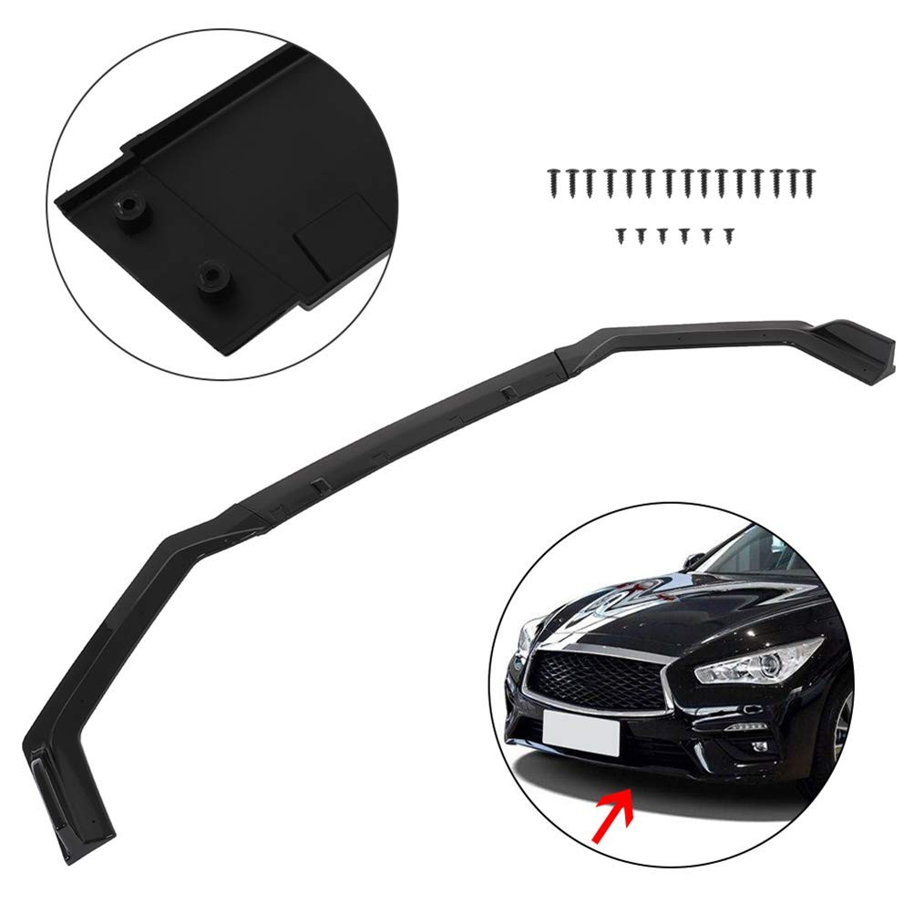 3PCS Front Lip Splitter Bumper ABS Replacement for 2018-2020 Infiniti Q50 Sport