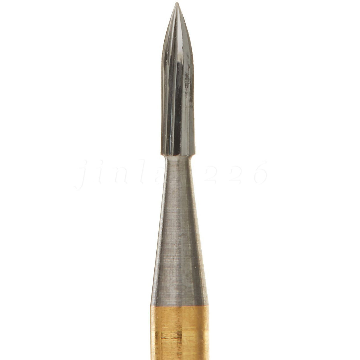 Dental Tungsten Carbide Gold Burs Trimming & Finishing & Polishing Flame FG7901