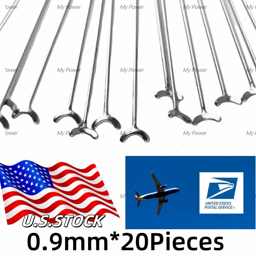 20Pcs Dental Ball Retainer J Clasp Oblique Clasps Bars 0.9mm Y-Type Scheu Style