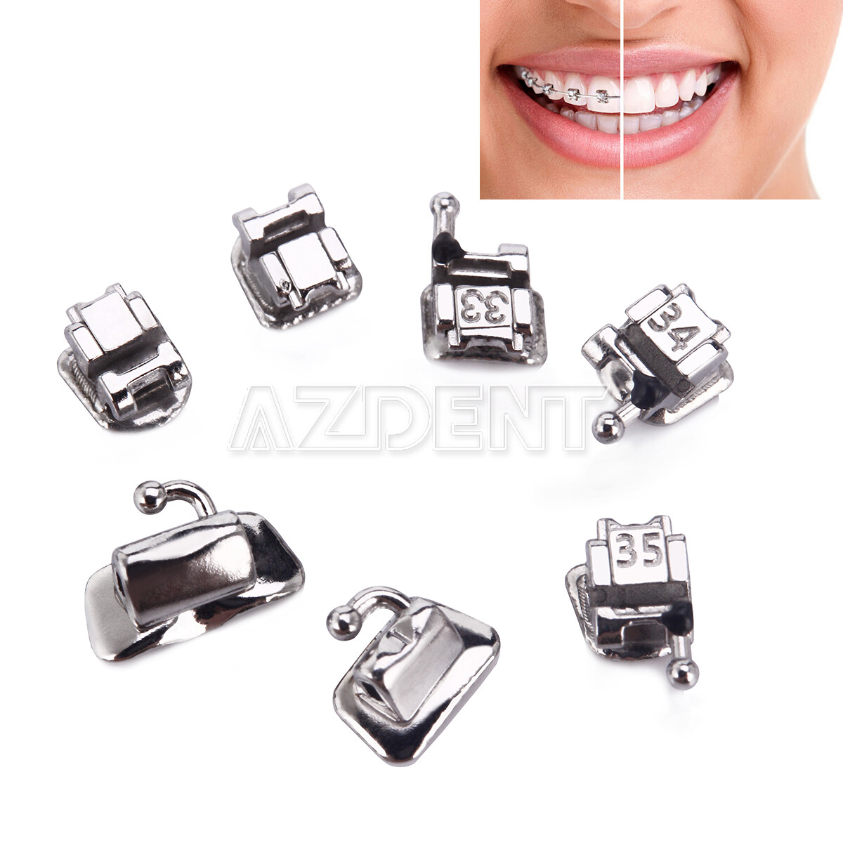 Dental Ortho Self-Ligating Brackets Braces /Heat Thermal Activated Arch Wire