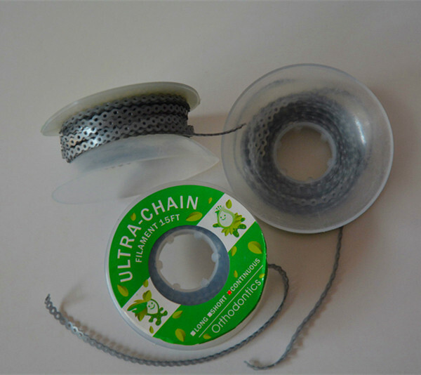 3Pcs Dental Elastics Ultra Power Chain 15 Feet Sliver Grey Continuous Short Long