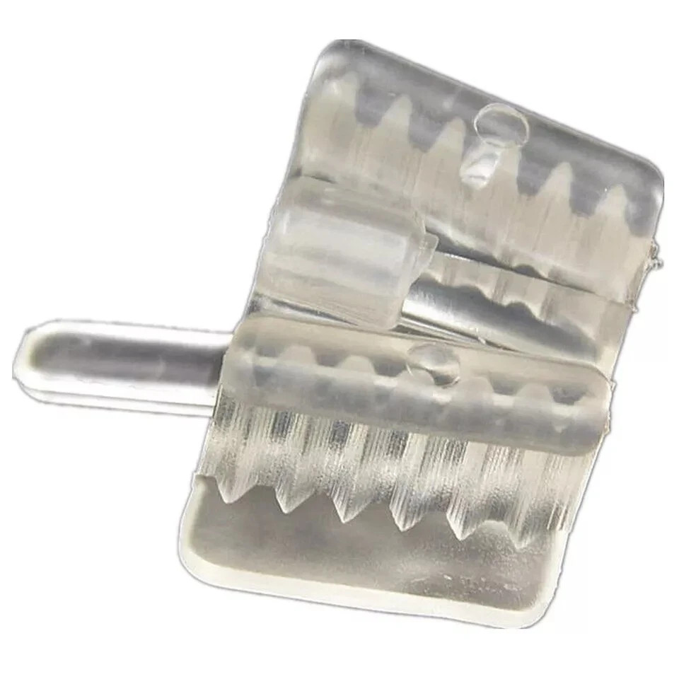 Dental Autoclavable Bite Block Clear Silicone Mouth Prop Support Holding L/S