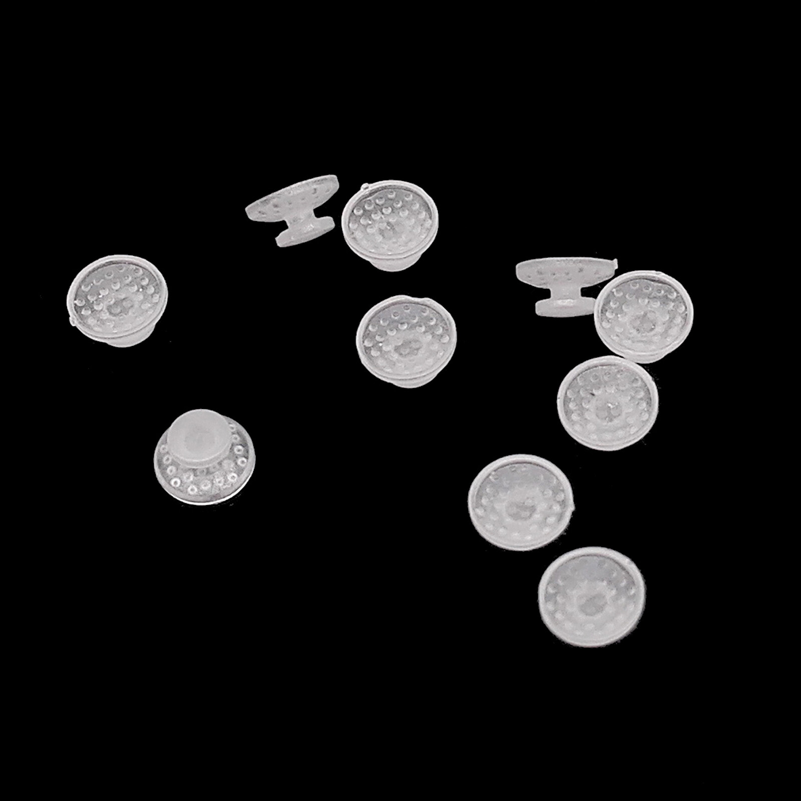 Dental Lingual Button Ceramic Clear Invisable Retainer Aligner Bondable Round