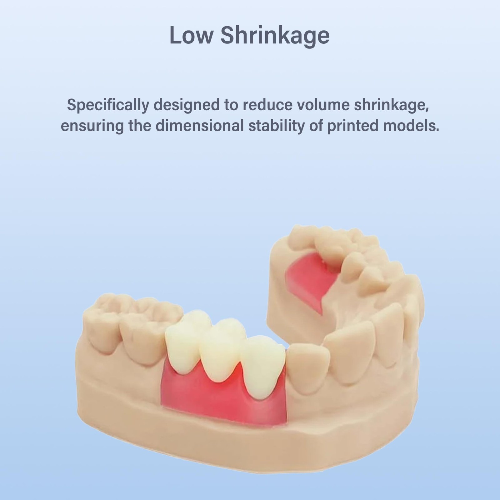 Antinsky Temporary Dental Model Resin for DLP LCD 3D Printer 405nm A1