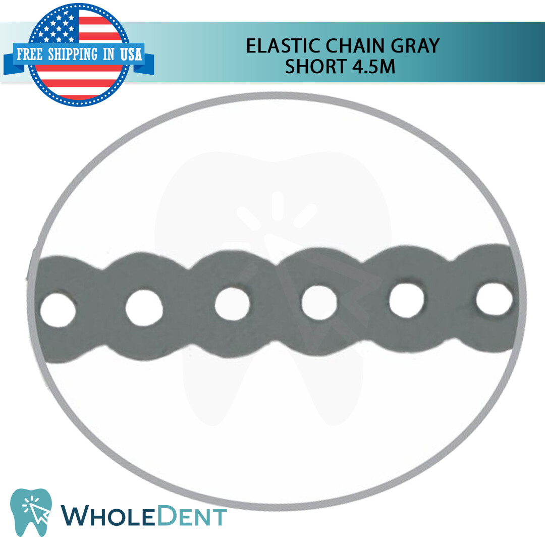 Orthodontic Dental Elastic Chain Gray Short 4.5m Power Tooth Morelli