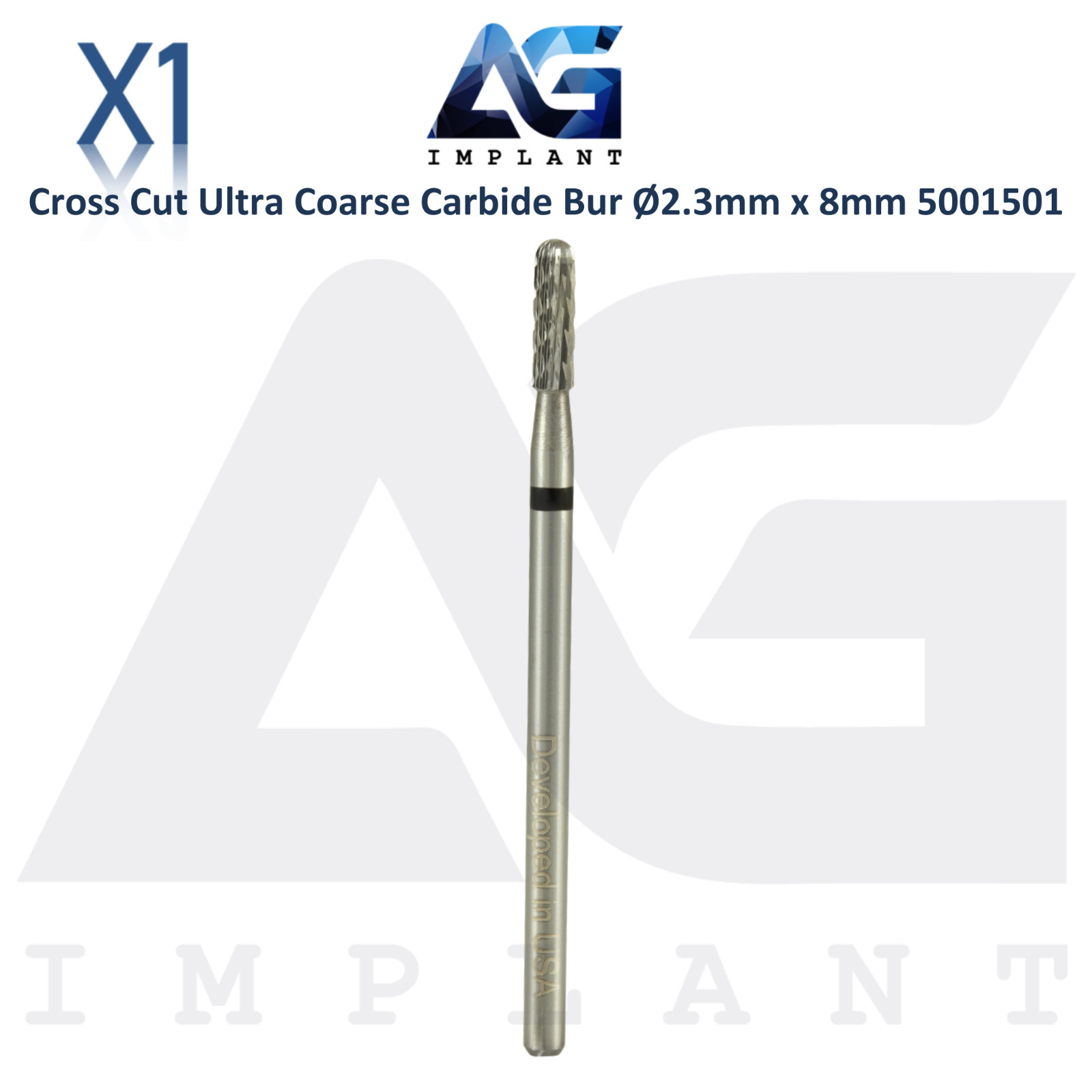Dental Wilson Cross Cut Straight Edge Ultra Coarse Bur Ø2.3x 8mm Carbide 5001501
