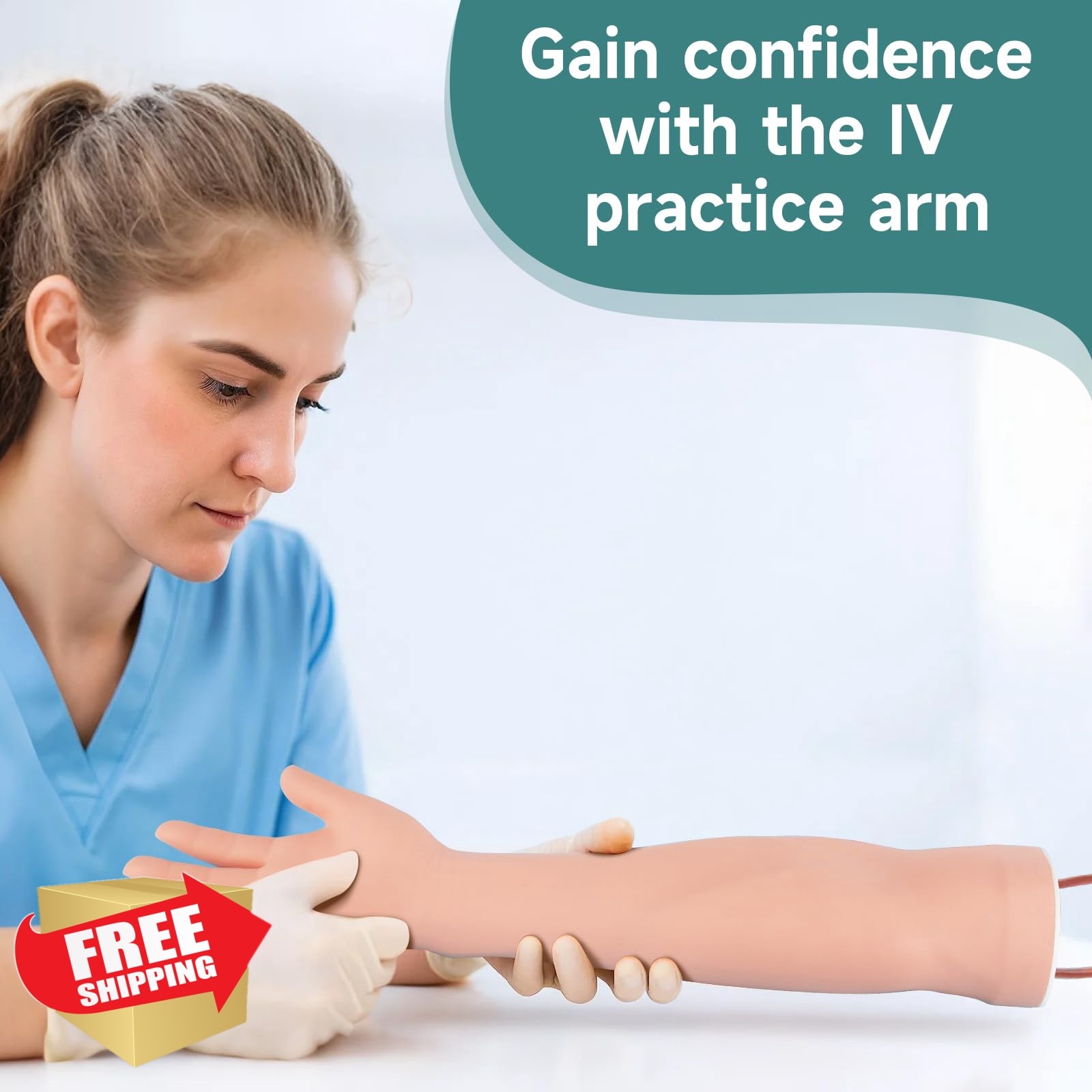 Skillssist Phlebotomy IV Practice Arm White