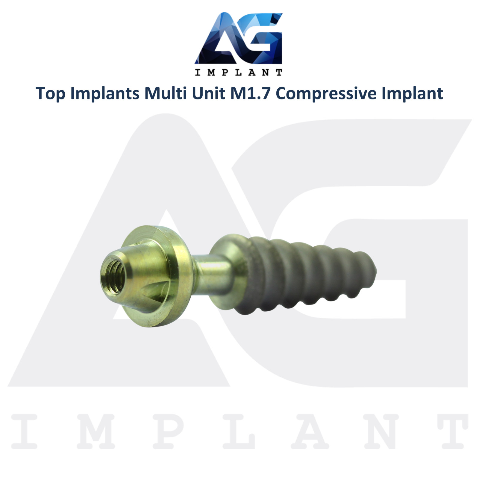 10 Titanium Compressive Monoblock Multi Unit M1.7 Dental Fixtures SLA Surface