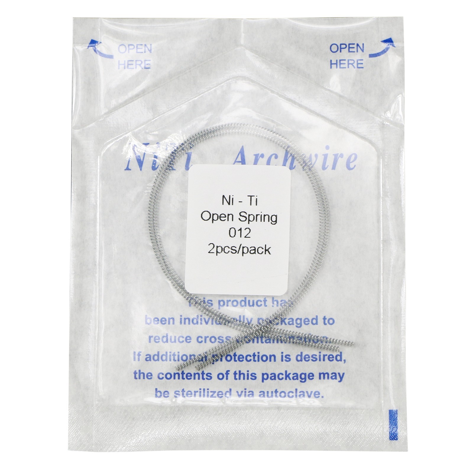 US Dental Orthodontic Niti Open Coil Spring 0.010/0.012*180mm 2Pcs/Pack