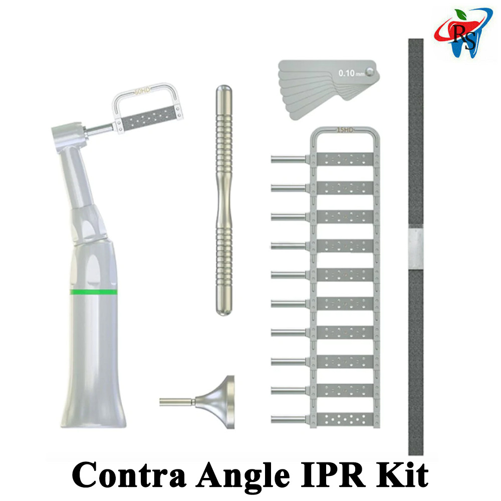Dental Contra Angle IPR Handpiece Kit Interproximal Reduction Strips Orthodontic