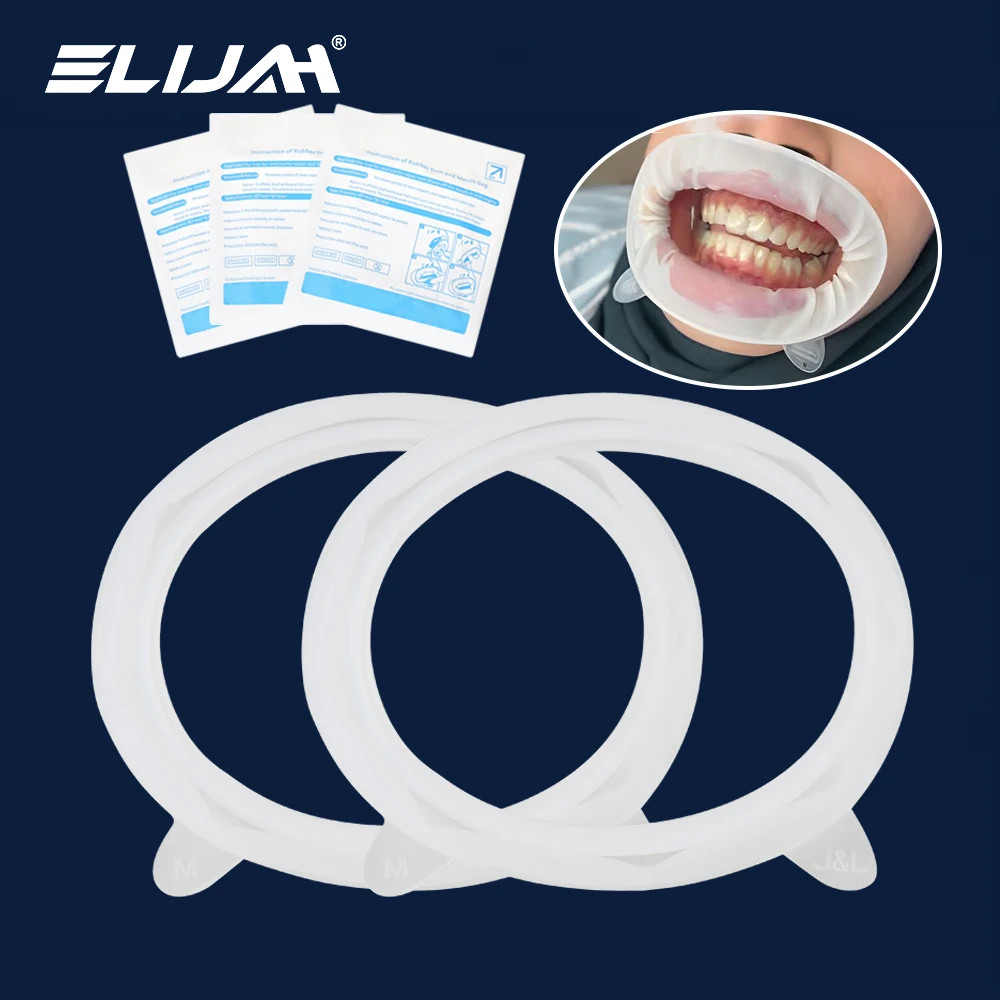 10 Pcs Dental Mouth Opener Sterile Rubber Dam Cheek Retractor O Shape Disposable