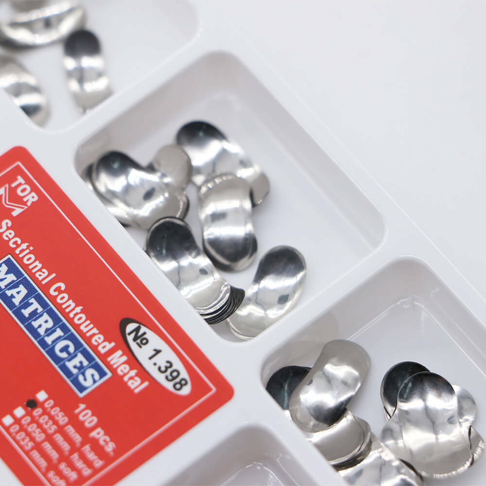Dental TOR VM Orthodontic Matrices, 35μm Hard, 2-Ring, Sectional