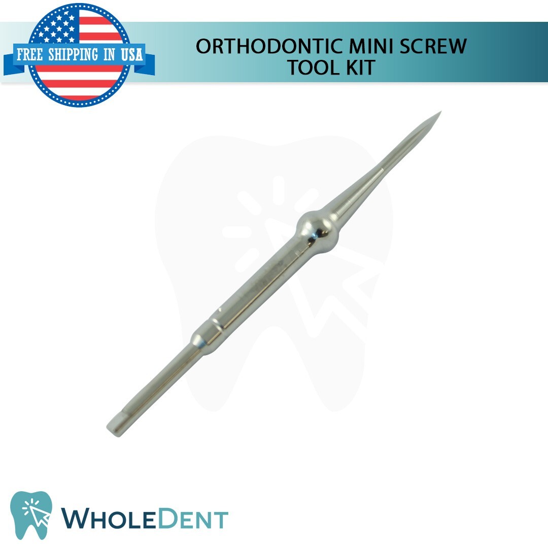 Dental Mini Screw Orthodontic Anchorage Tool Kit Morelli Treatment Driver Stem