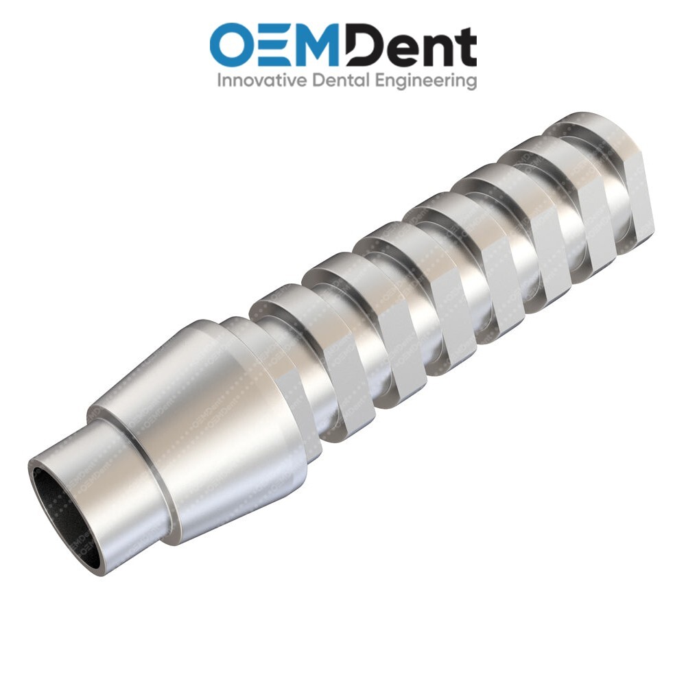 x5 Titanium Temporary Abutment NobelActive®️RP Conical Compatible Hex/Non Hex