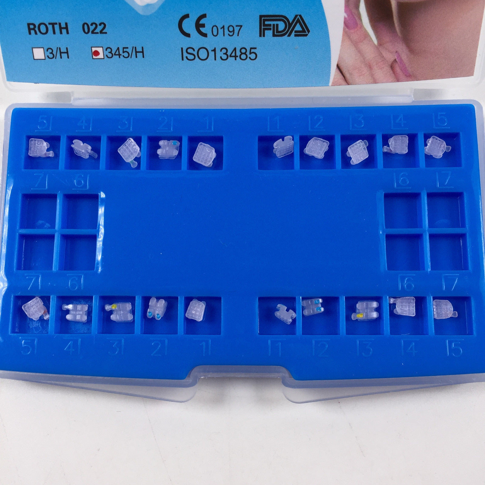 Dental ORMAER New Ceramic Brackets Mini Roth MBT 022/018 Slot Suit 3M Bracket
