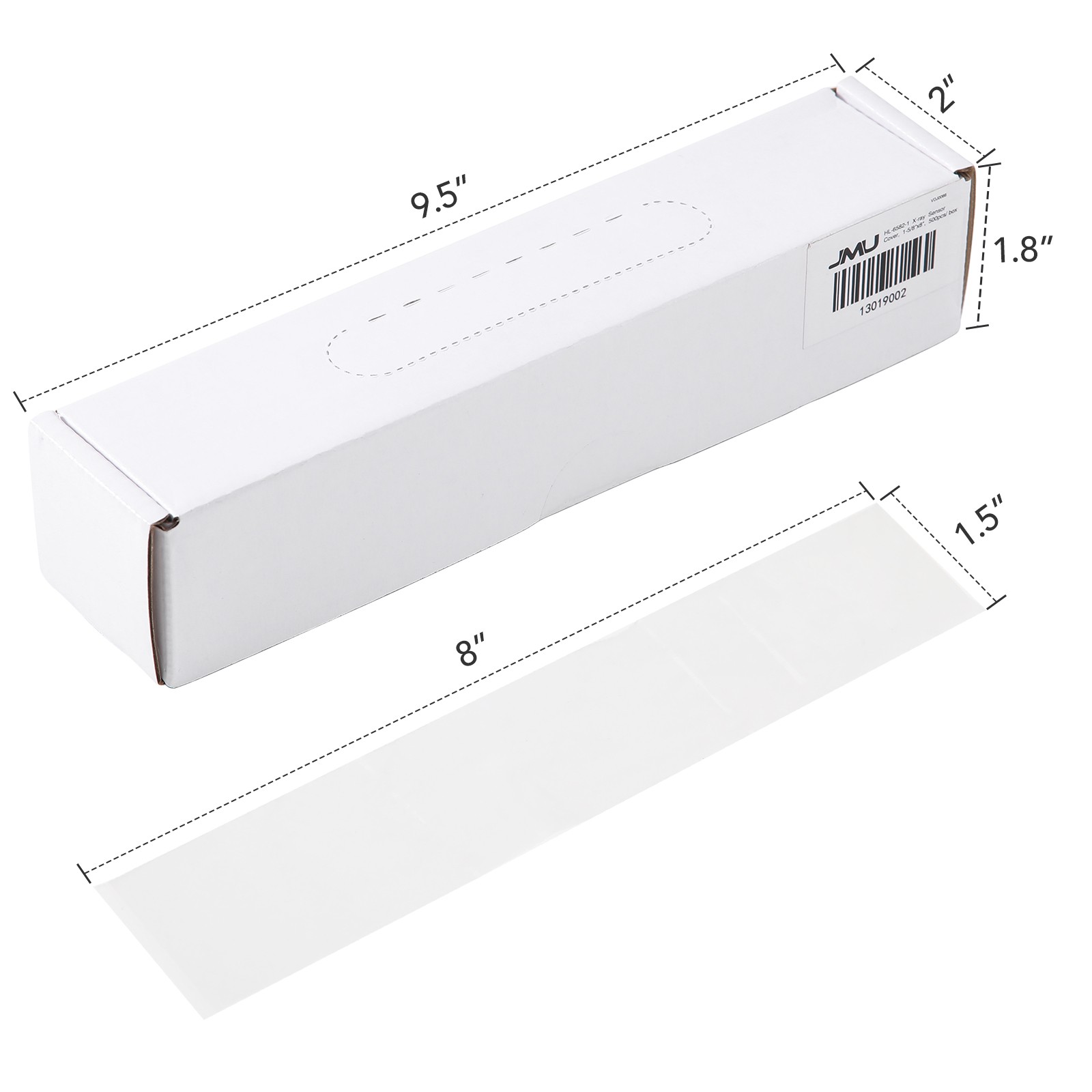5000pcs JMU Dental Digital X-Ray Sensor Cover Sleeves 1-5/8″x8″ 1-3/8″x8″