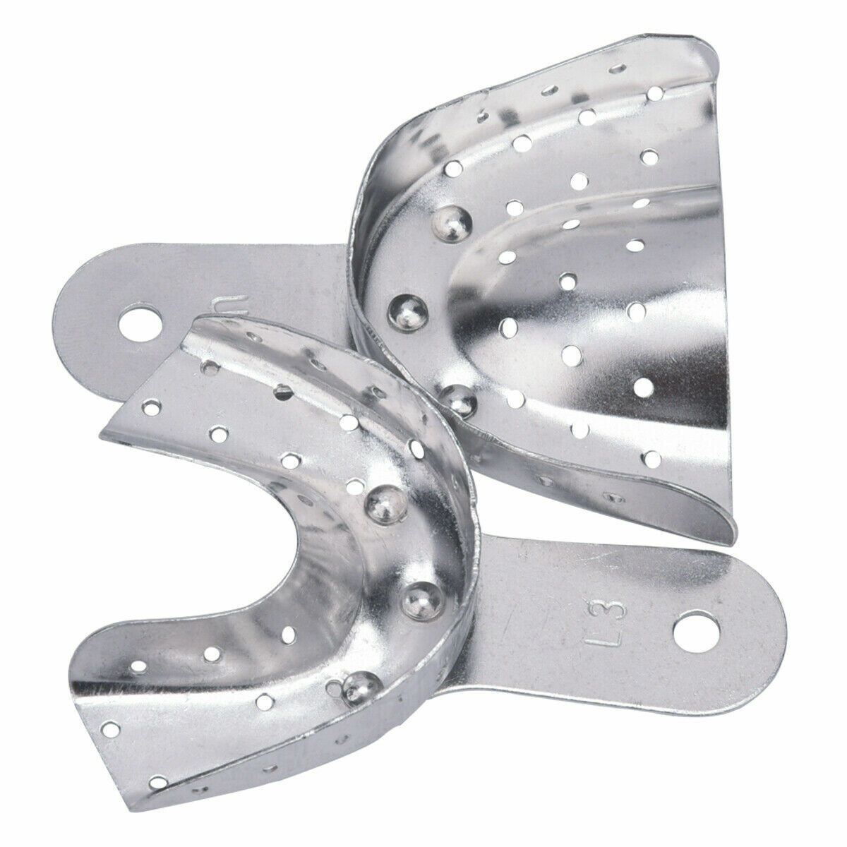 Dental Metal Impression Tray Bite Denture Alloy With Holes Perforated Instrument