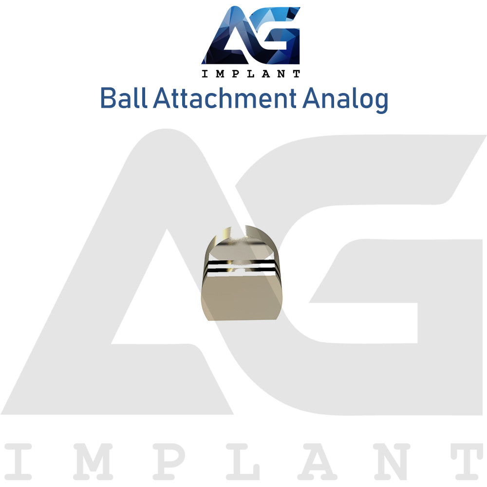 5 Ball Attachment Analog Platform Titanium 15.1mm Laboratory Tool Overdenture