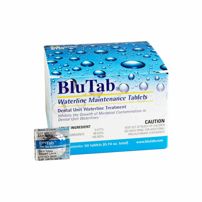 50 Tablets BluTab Dental 750MLUnit Waterline Maintenance Treatment # BT50
