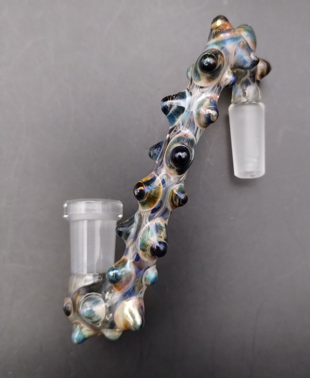 10mm Metallic (Green Exotic) Glass Drop Down Attachment Adapter