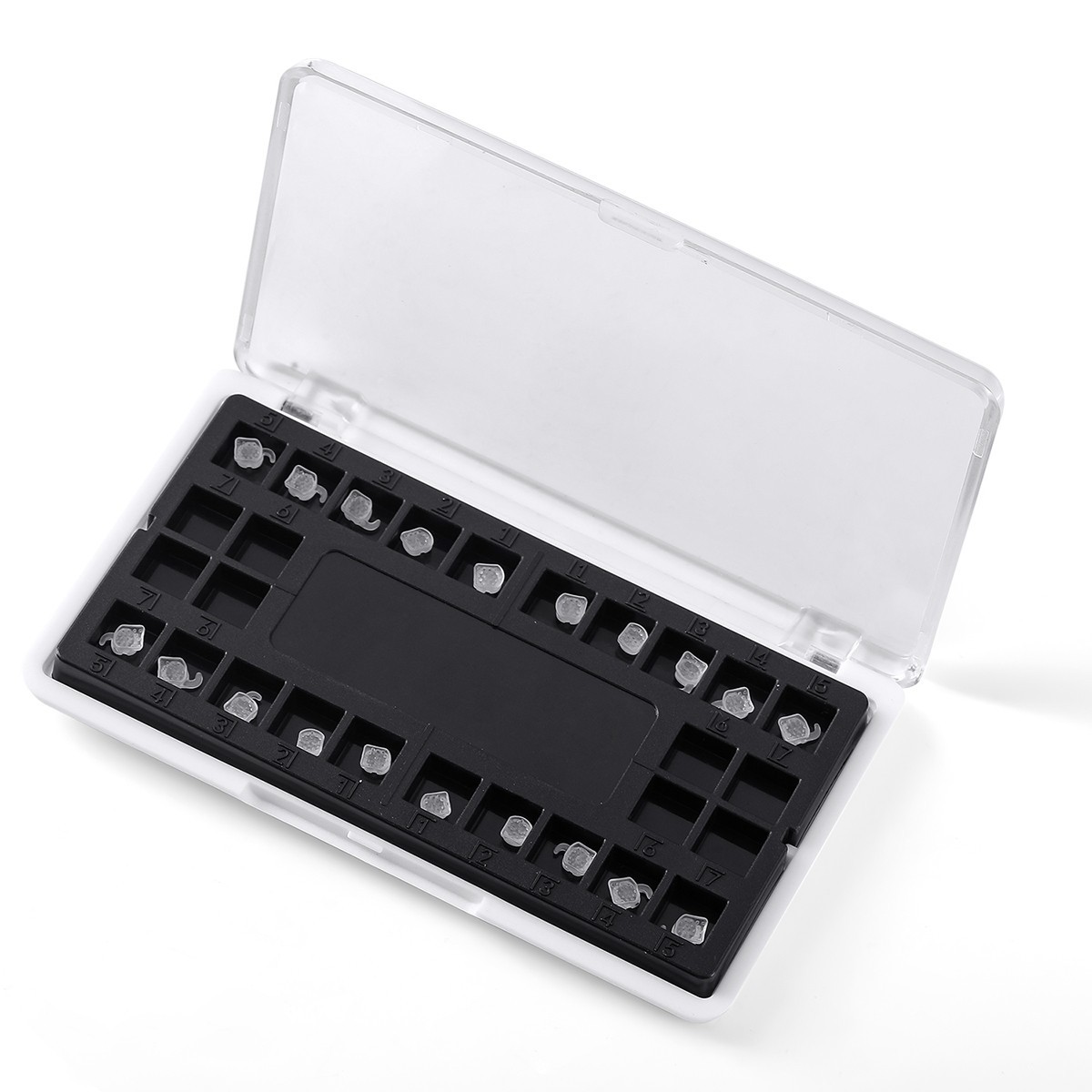 AZDENT Dental Orthodontic Ceramic Brackets Braces Roth/MBT 0.022 Hooks 345