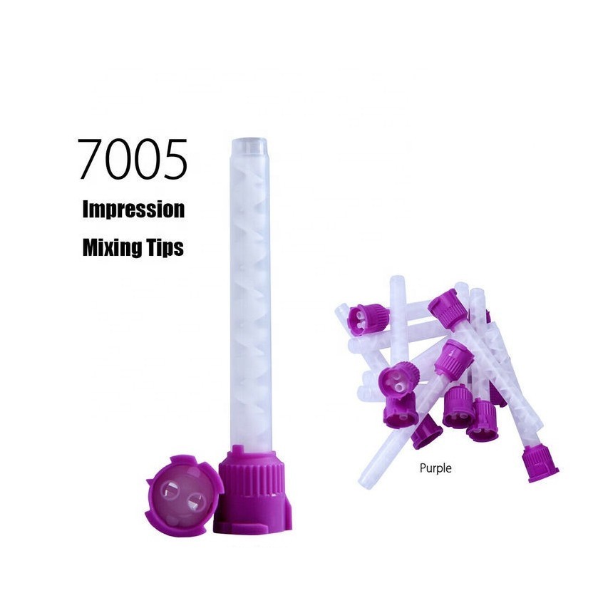 Dental Impression Material Mixing Tips Disposable Mixer Nozzle Mix Head 100PCS